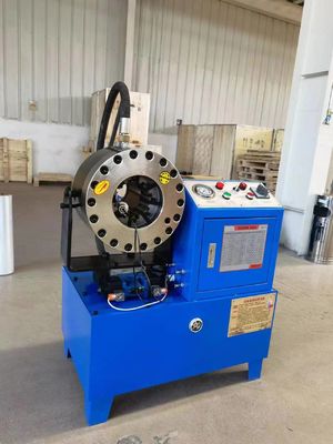 1-90mm Crimping Range 220V / 240V / 380V / 415V 3KW / 4KW Voltage / Power Hydraulic Hose Crimping Machine With 2 Free Dies Support