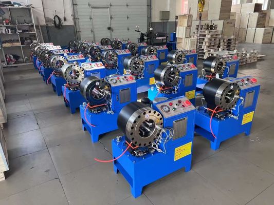 DX68 linh hoạt ống Crimping Máy với 10 bộ của Die đạt được hoàn hảo phù hợp chứng nhận CE và kích thước là 730 * 480 * 740