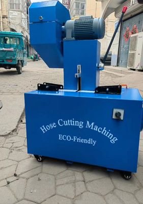 Máy cắt ống cao su điện Máy trượt với 4 lớp và điều khiển nút tiên tiến 2 inch 6-51mm Màu xanh