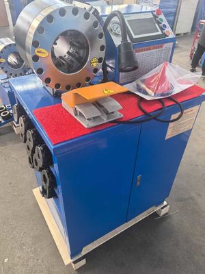 Giá tốt. Hệ thống điều khiển PLC 2 Inch High Model Blue Color 10 Dies Máy cắt ống thủy lực với lực cắt 600T trực tuyến