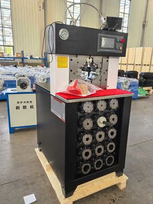 3 inch PLC AC ống Crimping máy cho áp suất cao hơn Max mở 158mm ống Crimping máy
