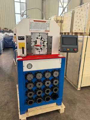 3 Inch Hydraulic Hose Crimping Machine với hệ thống điều khiển PLC 6-76mm Crimping Range và 15 Di