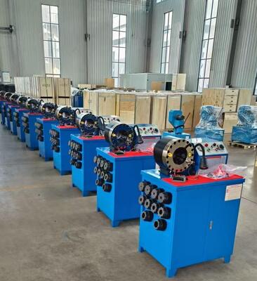 600T Crimping Force Rubber Hose Crimping Machine với phạm vi 6-51mm và 10 Dies có thể đổi