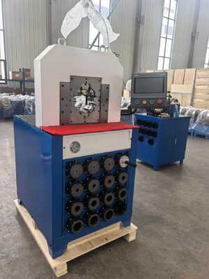3 Inch Electric Hydraulic Hose Crimping Machine with 0.01 mm Accuracy PLC Control System and 6-76mm Crimping Range