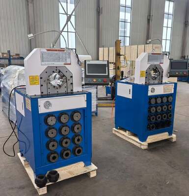 Máy ép ống thủy lực siêu dày 3 inch, Model 220v/380v, Lực ép 2800KN, Hệ thống điều khiển PLC/nút bấm, Dải ép 6-76mm, 15 khuôn