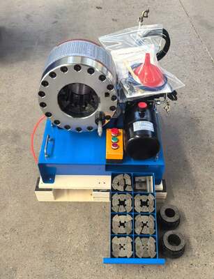 2 inch 12V / 24V Voltage Hydraulic Hose Crimping Machine với 600T Crimping Force 10 Die và 6-51mm Range cho tải xe hơi