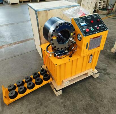 6-51mm 10 Dies Thiết kế đặc biệt Máy uốn ống thủy lực màu vàng với áp suất bơm dầu 31,5Mpa, Tùy chọn điện áp 220v/240v/380v/415v và công suất động cơ 3KW/4KW