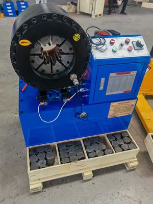 Giá tốt. 4 inch 16 Dies ống Crimping Machine / Máy Crimping ống cao su thủy lực Kích thước 850 * 530 * 980 mm trực tuyến