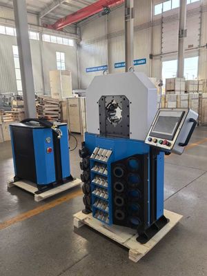 Giá tốt. 16 chết đẹp màu sắc và thiết kế tốt 0,01mm chính xác ống Crimping máy 4 inch Capacity lớn Crimping phạm vi điện thủy lực Crimping công cụ trực tuyến