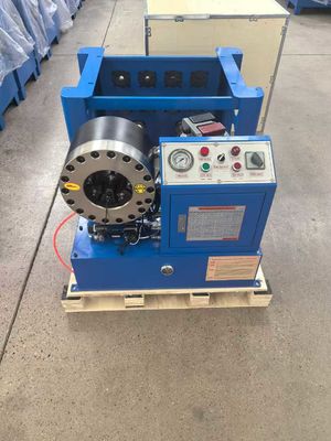 Giá tốt. Máy cắt ống dẫn thủy lực di động hiệu quả, màu xanh dương Mô hình điện với giá đỡ và công cụ thay đổi khuôn nhanh trực tuyến