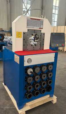 Giá tốt. 3 inch 6-76mm PLC Control Hydraulic Hose Crimping Machine với 15 Dies có thể thay đổi để ép ống hiệu quả trực tuyến