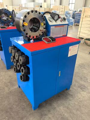 Giá tốt. Máy ép ống cao su bằng điện 600T với lực ép 600T, dải ép 6-51mm và 10 khuôn ép có thể thay thế cho máy ép ống thủy lực trực tuyến