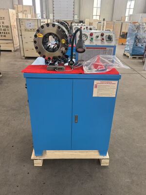 Giá tốt. Máy ép ống cao su bằng điện 600T với lực ép 600T, dải ép 6-51mm và 10 khuôn ép có thể thay thế cho máy ép ống thủy lực trực tuyến