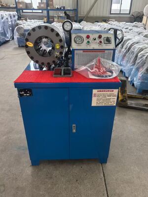 2 Inch Electric Rubber Hose Crimping Machine with 600T Crimping Force 6-51mm Range and 10 Interchangeable Dies