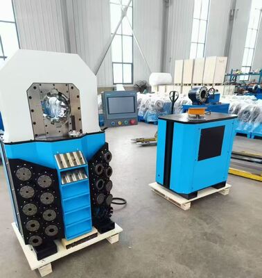 Giá tốt. Dịch vụ OEM Máy ép ống thủy lực độ chính xác 0,01mm với phạm vi ép 6-102mm và 16 khuôn trực tuyến