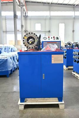 Giá tốt. Máy ép ống cao su 600T 2 inch với dải 6-51mm và 10 khuôn ép có thể thay thế trực tuyến