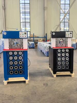 3 Inch Hydraulic Hose Crimping Machine với 6-76mm Crimping Range, 165mm Max Opening và 15 Dies