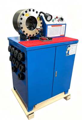 Giá tốt. Máy uốn ống cao su 2 inch 600T 31,5Mpa Mẫu cao hơn Hệ thống điều khiển nút màu xanh lam Hệ thống điện áp 220v/240v/380v/415v với phạm vi uốn 6-51mm và 10 khuôn có thể thay thế cho nhau trực tuyến