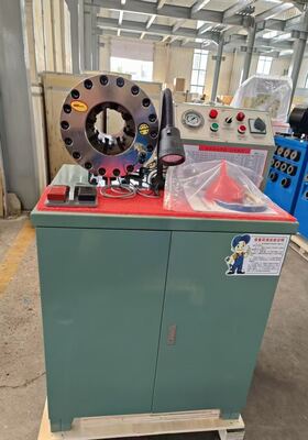 Giá tốt. Động cơ 2 inch 3kw Máy ​​uốn ống cao su 600T Mẫu cao hơn Màu xanh lá cây Hệ thống điều khiển nút điện áp 220V/240V/380V/415V với phạm vi 6-51mm và 10 khuôn có thể thay thế cho nhau trực tuyến