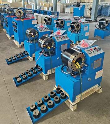 Giá tốt. Máy ép ống thủy lực điện DX68 màu xanh 2 inch, không có dụng cụ thay khuôn nhanh, phạm vi ép từ 6mm đến 51mm, điện áp khác nhau, 10 khuôn, độ chính xác cao và hiệu suất 200 chiếc mỗi giờ trực tuyến