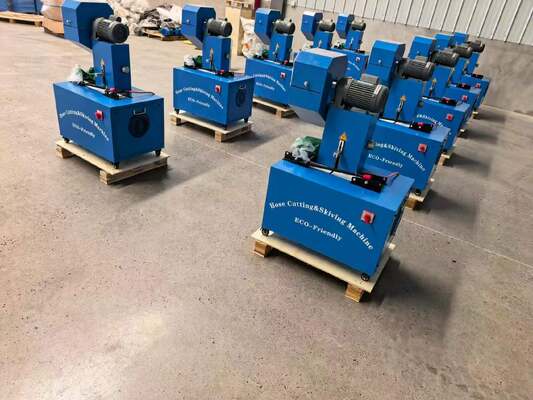 Giá tốt. Máy cắt và trượt ống màu xanh 2 inch từ 6 đến 51mm với các thiết bị bảo vệ Điện áp 220V/380V và 10 khuôn có thể hoán đổi cho nhau Hai chức năng trong một máy trực tuyến