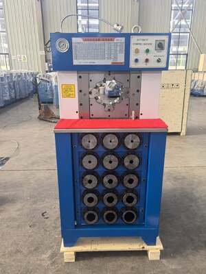 Giá tốt. 3 Inch Super Thinness Model Hydraulic Hose Crimping Machine Màu đen và xanh với khoảng cách chắt 6-76mm 165mm Max mở và 15 Dies 220v / 380v Voltage online